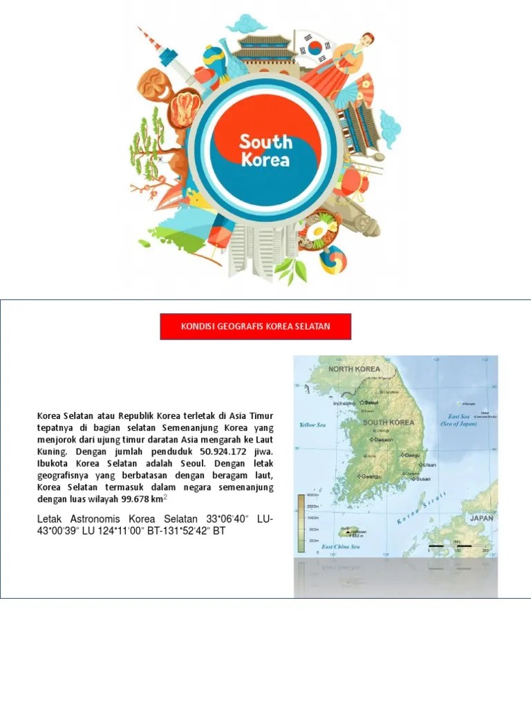 Contoh Presentasi Negara Korea Selatan (Geografi) | PDF