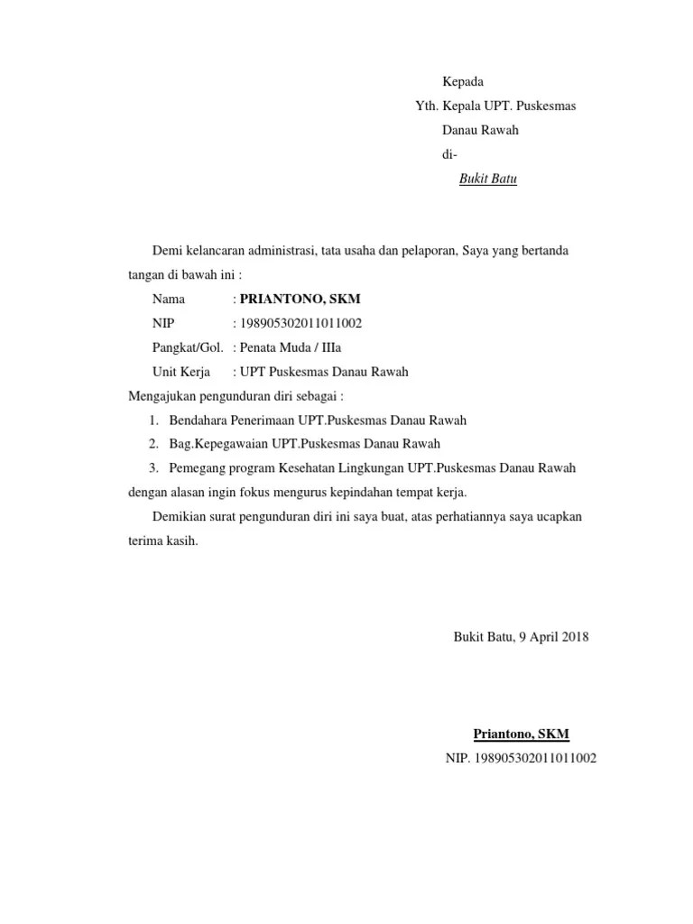 Fotokopi surat pengalaman kerja di puskesmas muntilan. Contoh Surat Pengunduran Diri Kerja Dari Puskesmas Berbagi Contoh Surat