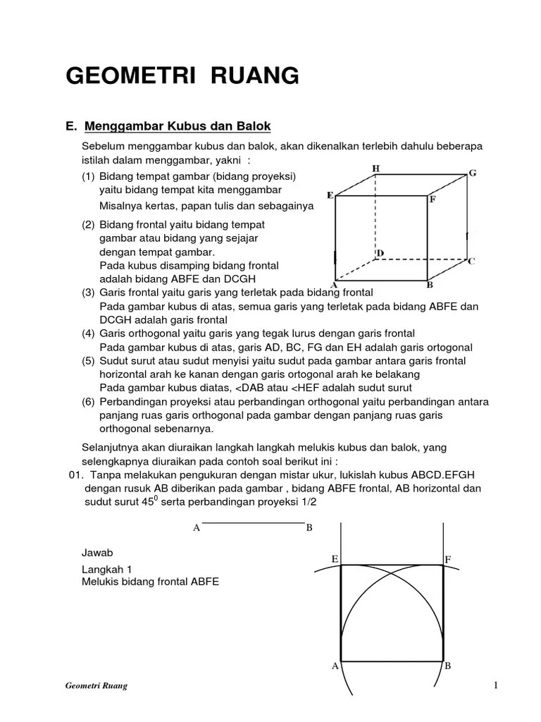 09-Menggambar Kubus Dan Balok PDF | PDF