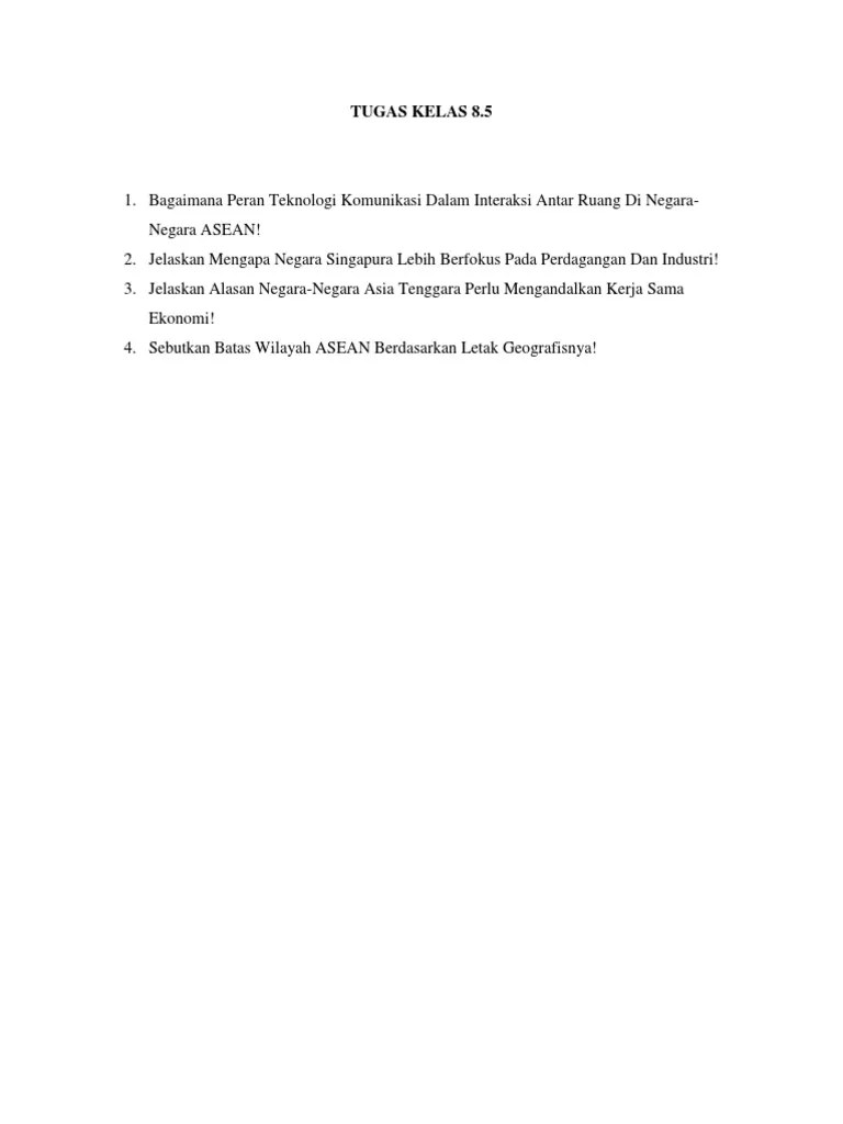 Sebutkan 5 negara pemakarsa berdirinya asean. Sebutkan Batas Batas Wilayah Asia Tenggara Coba Sebutkan