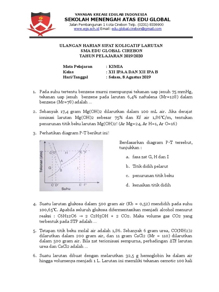 Koligatif Larutan | PDF