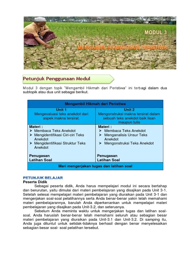 Bahan Ajar Teks Anekdot