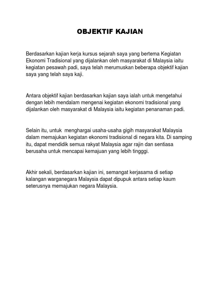 Tiada satu reka bentuk yang boleh digunakan untuk semua kajian, tetapi satu kajian boleh menggunakan beberapa reka bentuk kajian yang berbeza. Objektif Kajian Pdf