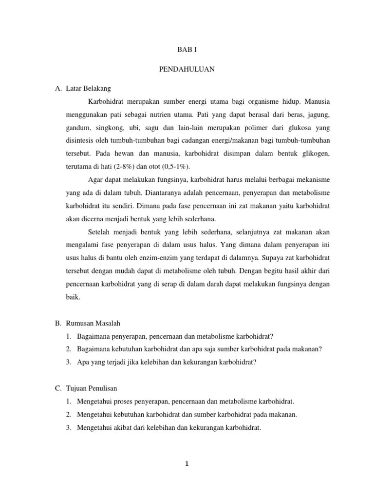 Makalah Karbohidrat