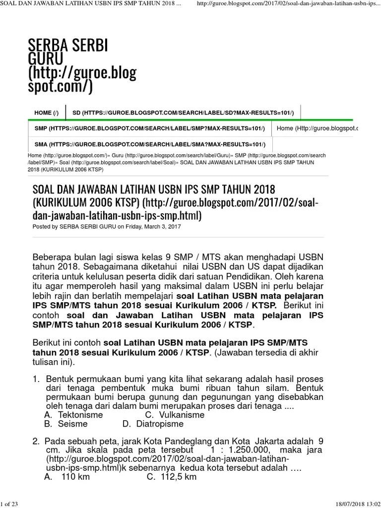 915 hal harga normal : Latihan Soal Usbn Ips Smp 2017 Belajar