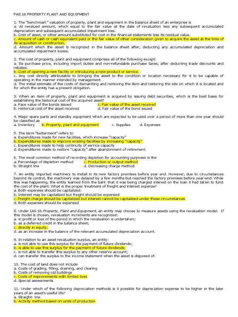 Ias 16 establishes principles for recognising property, plant and equipment as assets, measuring their carrying amounts, and measuring the depreciation . Pas 16 Ppe Pdf Depreciation Expense