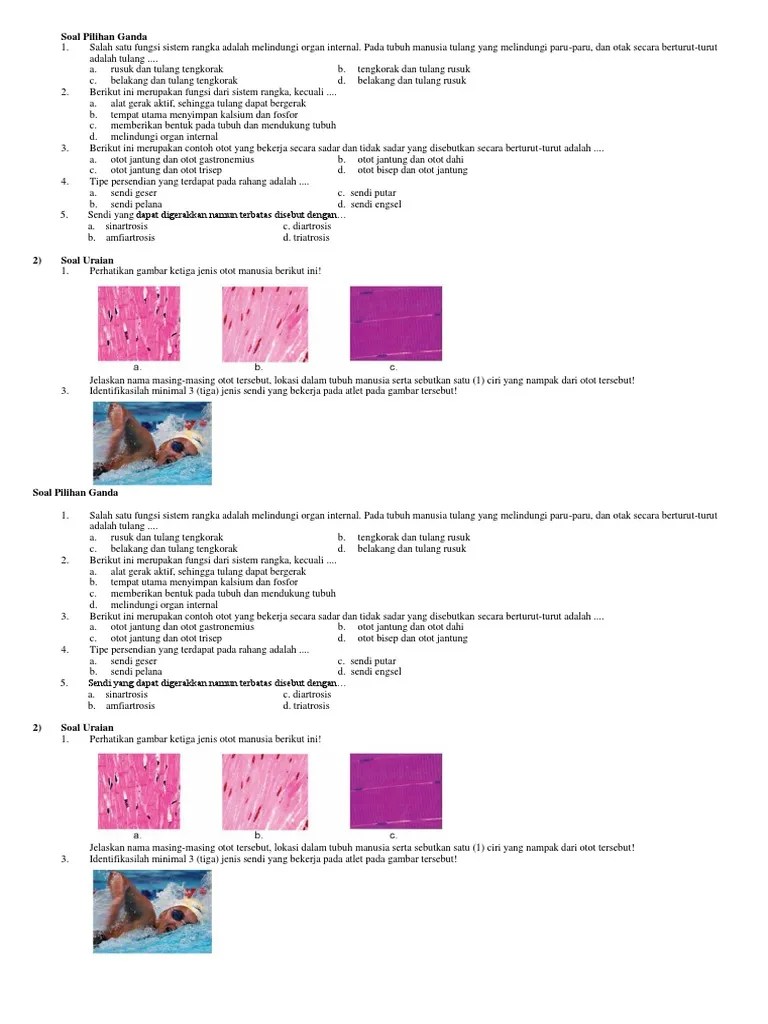 Soal Pilihan Ganda Rangka | PDF