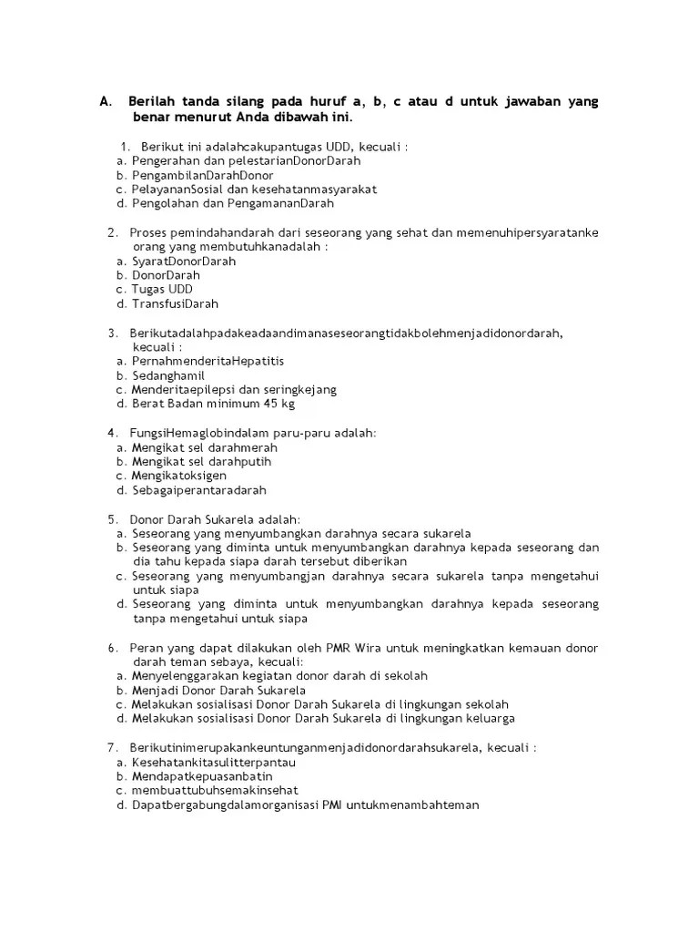 Kumpulan Soal Materi Pmr Madya Beserta Jawabanyya – Beinyu.com