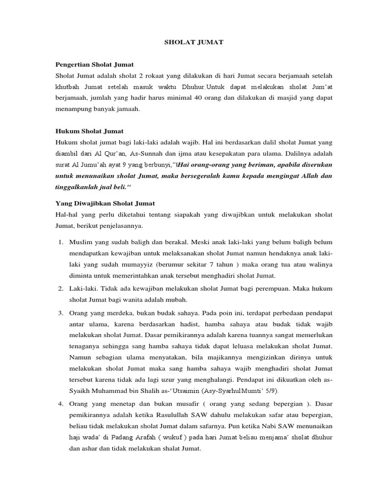 Sholat Jumat | PDF
