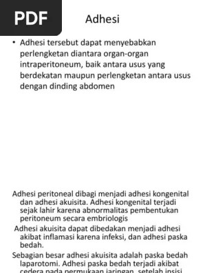 Adhesi | PDF