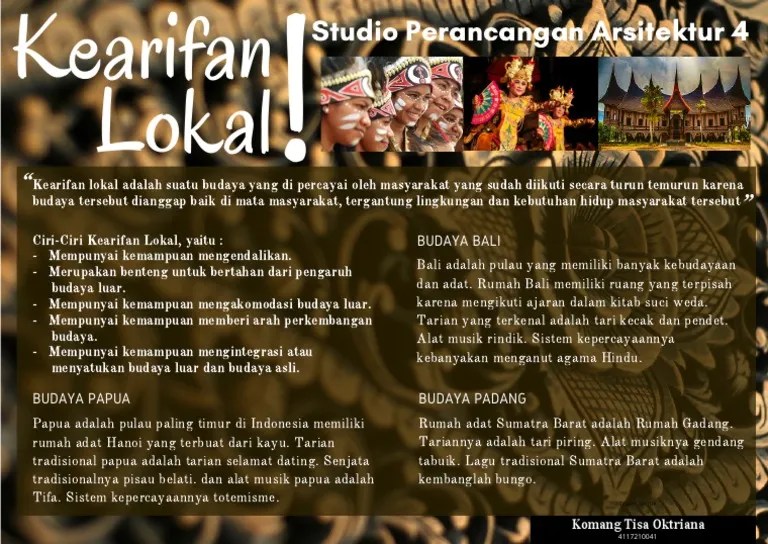 Poster Kearifan Lokal | PDF