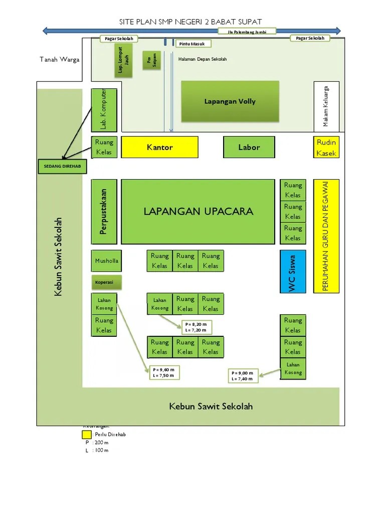 Data pendukung lainnya demikianlah permohonan kami, atas perhatian dan pertimbangan dari bapak kami ucapkan terimakasih. Contoh Site Plan Sekolah Pdf