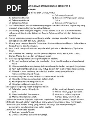 Maybe you would like to learn more about one of these? Rangkuman Pelajaran Agama Katolik Kelas 3 Semester 2 Pdf