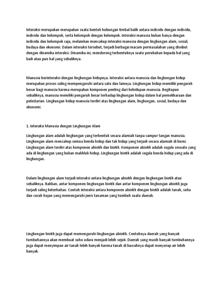 Interaksi | PDF