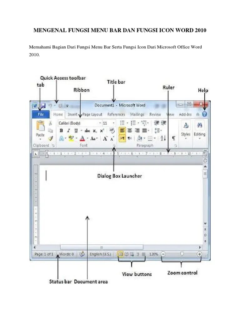 Icon Microsoft Word Dan Fungsinya – Sekali