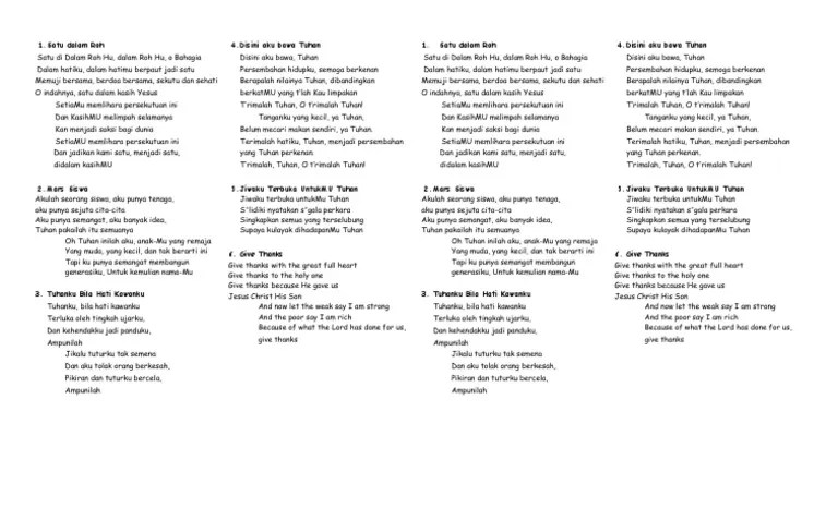 Lagu Ibadah 18 Mei 2019&hellip; | PDF