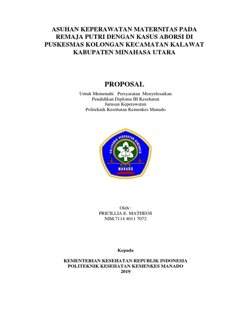 Proposal karya tulis ilmiah ( kti ) yang berjudul gambaran dukungan suami. Proposal Askep Aborsi So Jadi Pdf