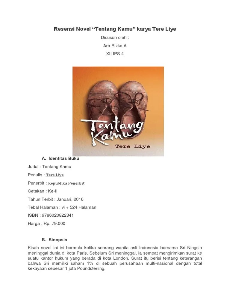 Return to article details analisis waktu cerita novel tentang kamu karya tere liye download download pdf. Resensi Ara Rizka Pdf