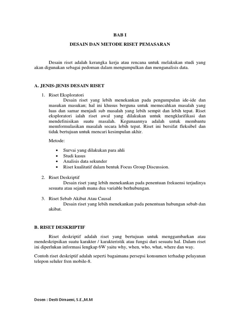 Riset Pemasaran | PDF