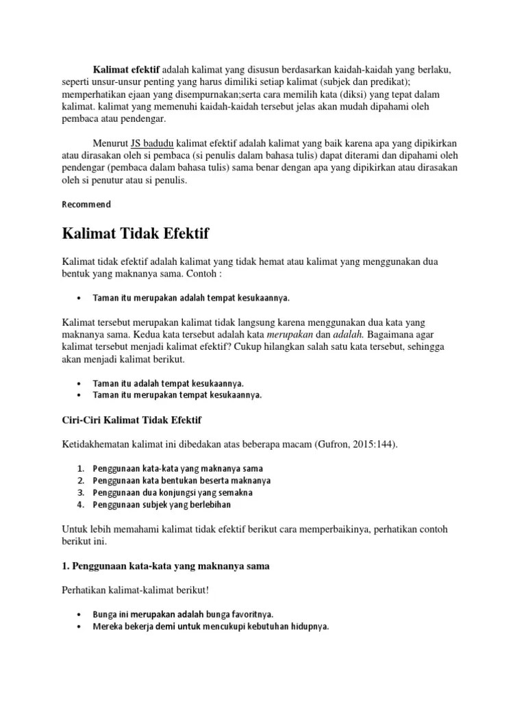 Mencermati penggunaan kalimat efektif dan ejaan dalam surat undangan (ulang tahun, . Kalimat Efektif Pdf