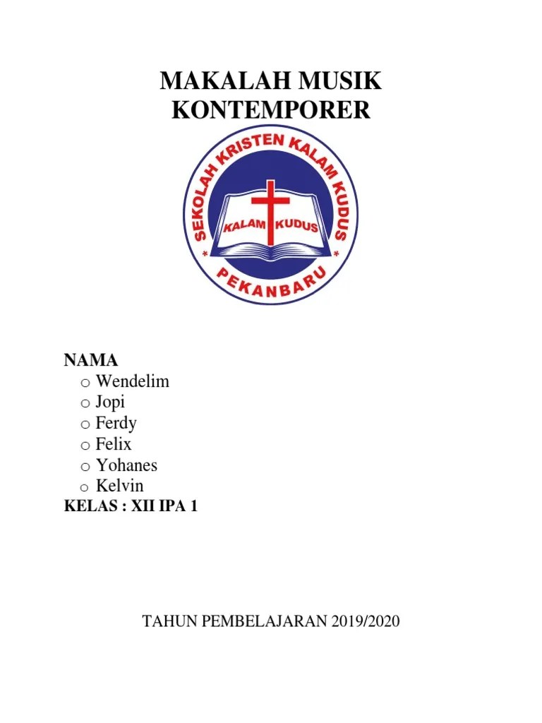Makalah Seni Musik Kontemporer | PDF