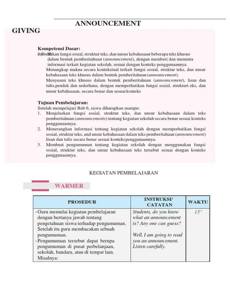 Giving Announcement | PDF