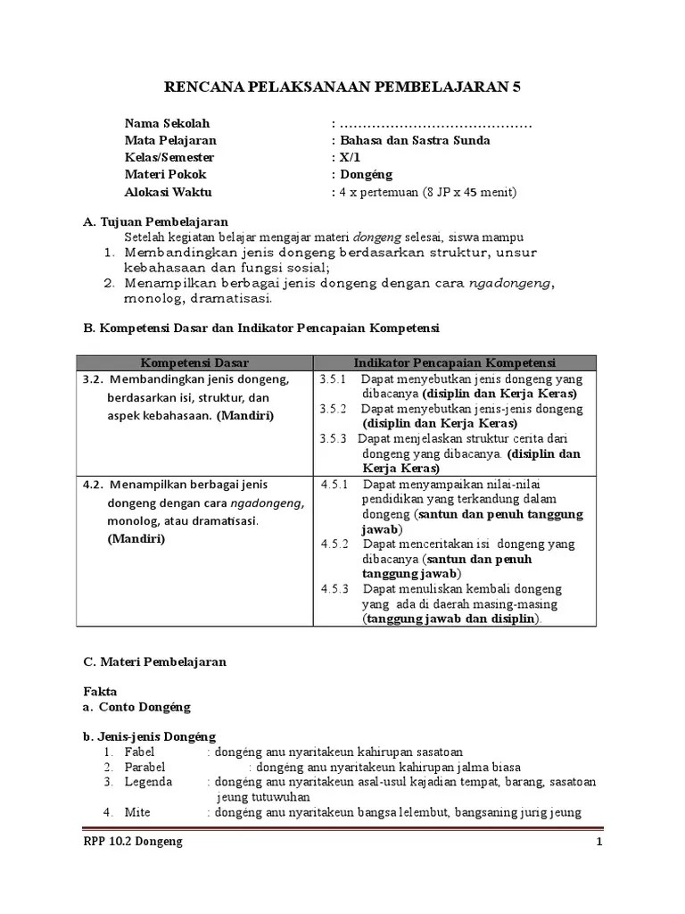 Contoh cerita naratif teks by ysitta. 10 2 Rpp Sma Dongeng Pdf