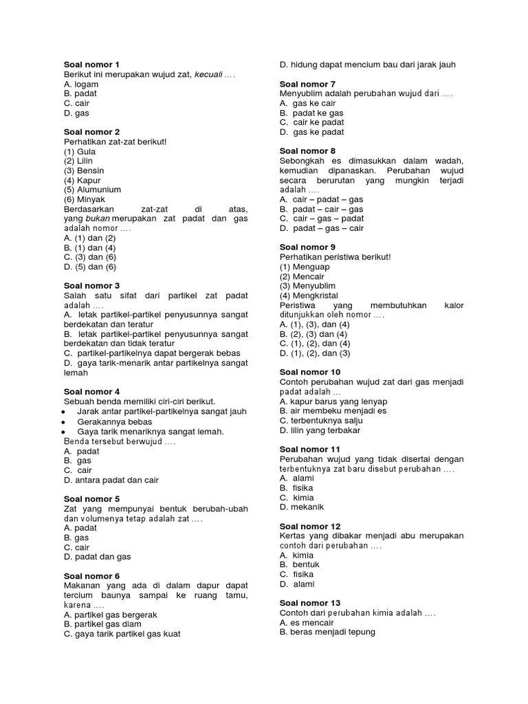 Nah, kali ini kita akan membahas tentang benda . Wujud Zat Pdf