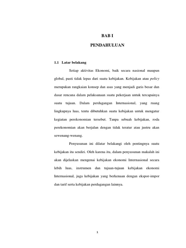 Ekonomi Internasional Makalah | PDF
