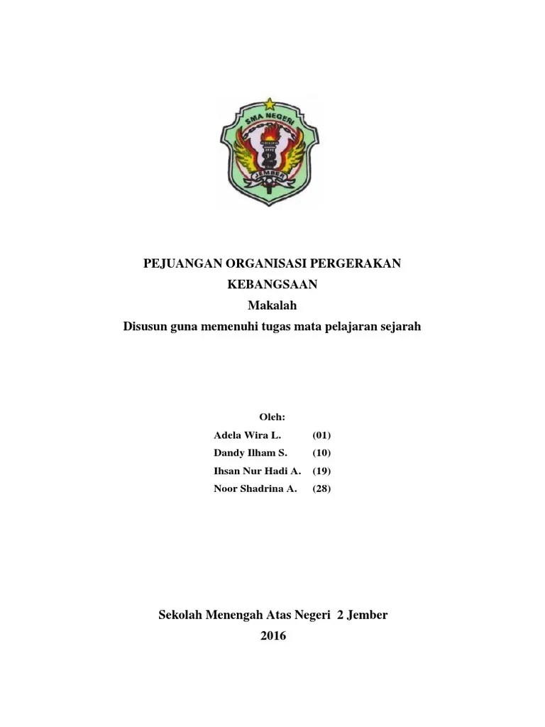 Makalah Pejuangan Pergerakan Nasional | PDF