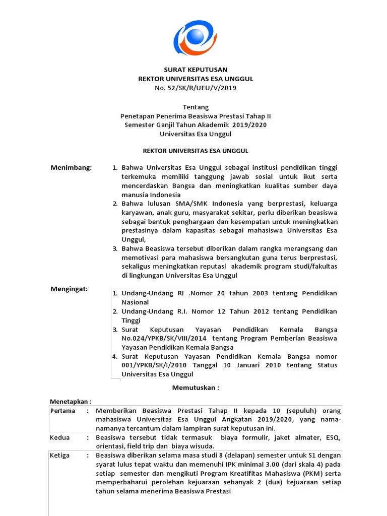 Pengelolaan sampah menjadi permasalahan utama yang dihadapi oleh hampir seluruh wilayah di indonesia, termasuk di kota bandar lampung. Sk Esa Unggul Pdf