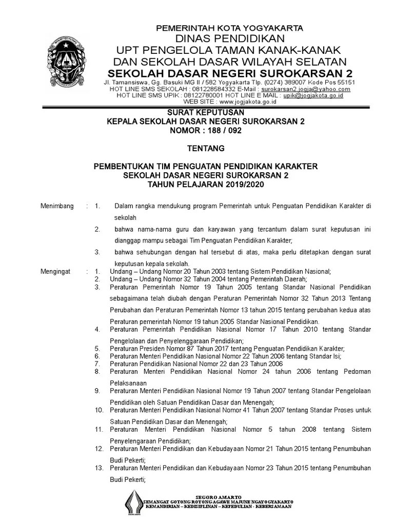 Sk tim penyusun kurikulum (unduh); Sk Tim Adiwiyata Sekolah Sma