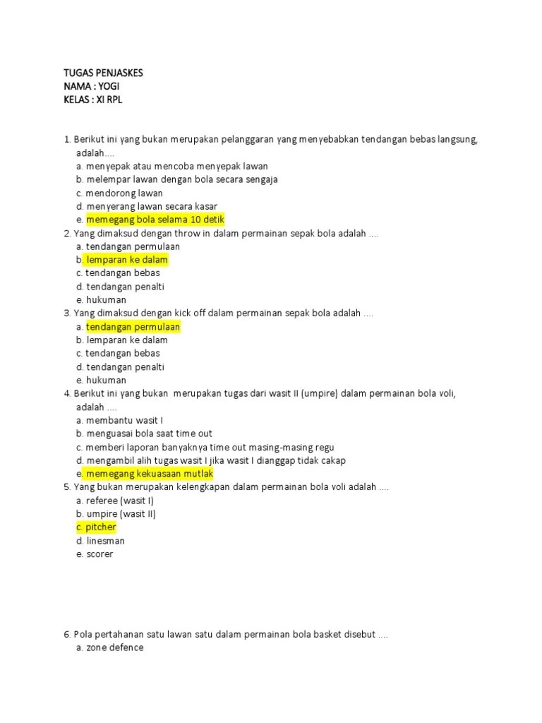Soal bola basket lengkap jawaban. Soal Jawaban Php Dan Sql Pdf