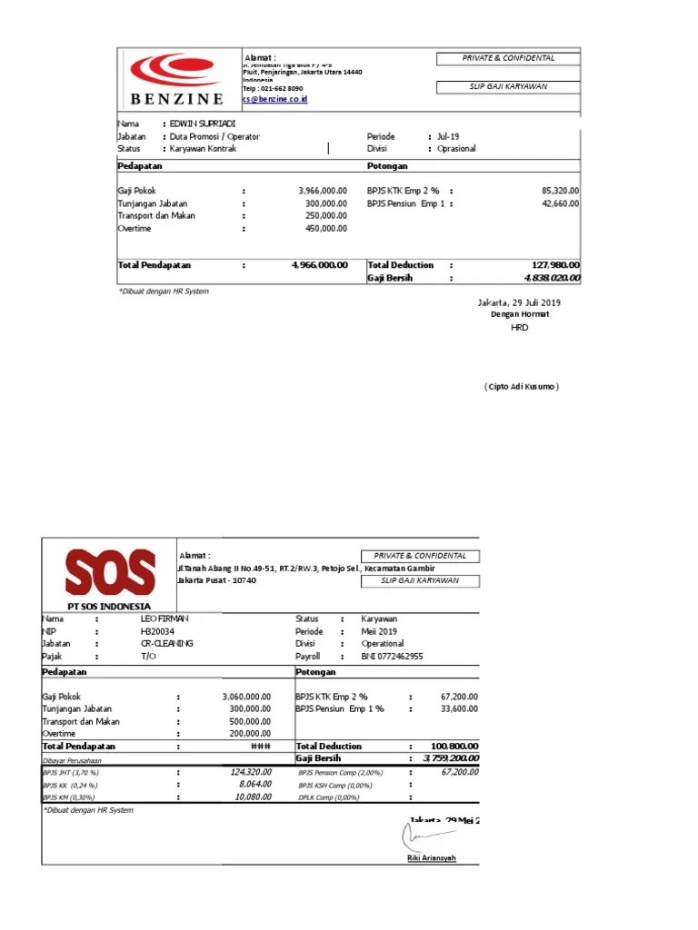 Edwin Slip Gaji | PDF