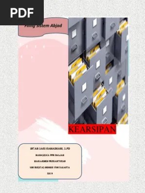 Kartu indeks disimpan pada laci cardex dengan menggunakan sistem abjad (alfabetis). Bahan Ajar Arsip Pdf