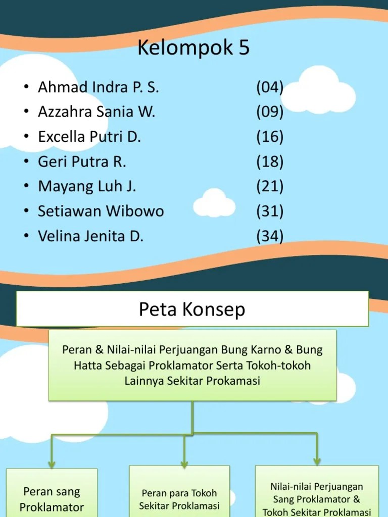 Peran &amp; Nilai-Nilai Perjuangan Bung Karno &amp; Bung Hatta Sebagai Proklamator  Serta Tokoh-Tokoh Lainnya Sekitar Prokamasi | PDF