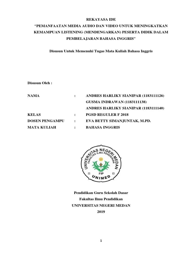 Rekayasa Ide Bahasa Inggris | PDF