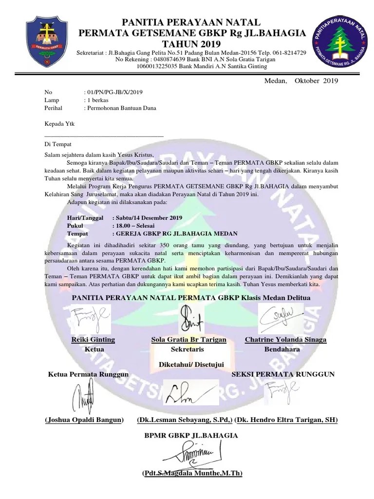 Oleh seluruh mahasiswa universitas quality dosen dan karyawan dan undangan. Proposal Natal Permata Pdf