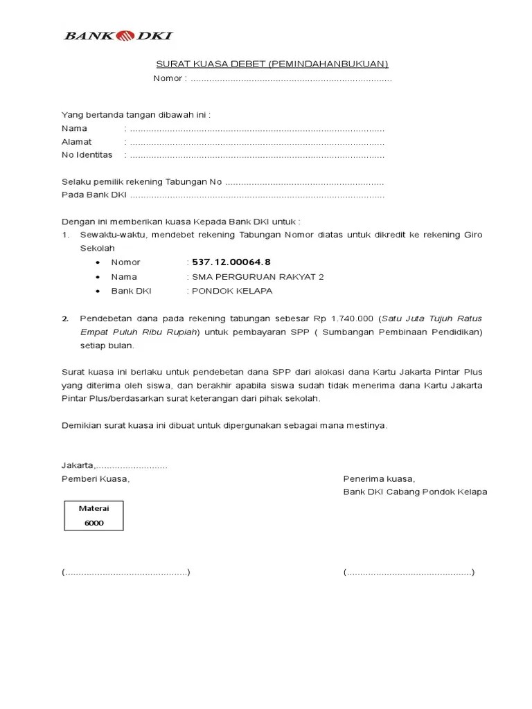 Contoh surat berita acara kronologis kejadian nusagates from . Contoh Surat Kuasa Pengambilan Blt Bank Dki Nusagates