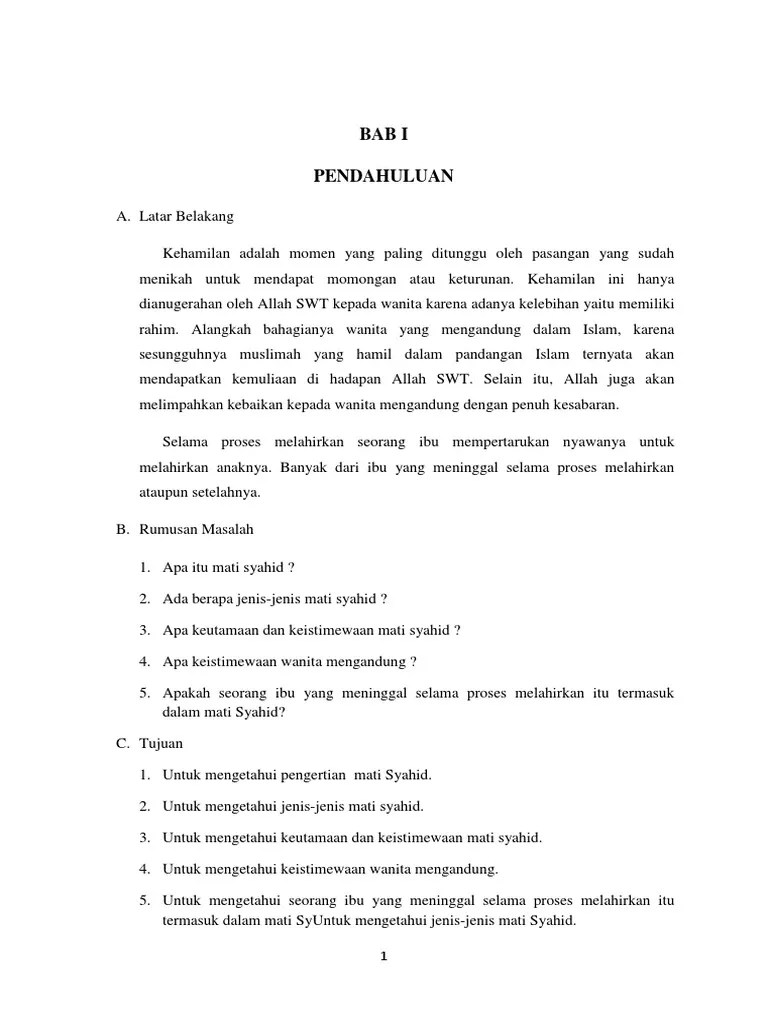 Pengertian Mati Syahid Menurut Islam