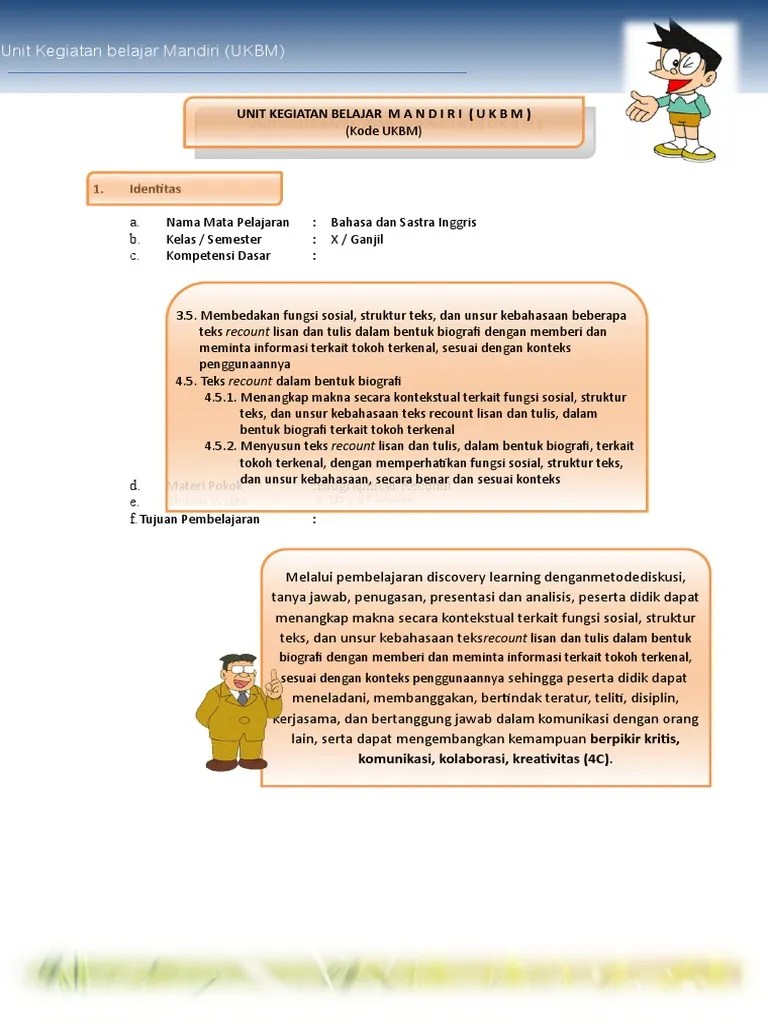 Soal Pat Bahasa Inggris Peminatan Kelas 10