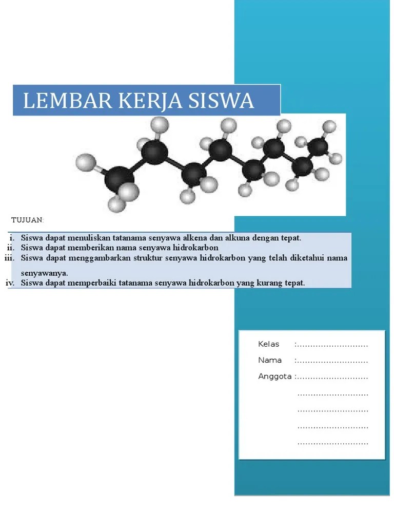 LKPD Tata Nama Alkena Dan Alkuna | PDF