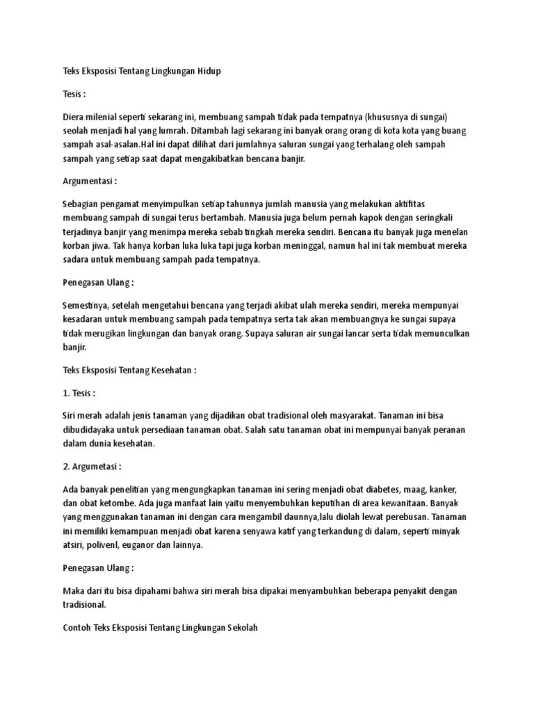 Teks Eksposisi | PDF