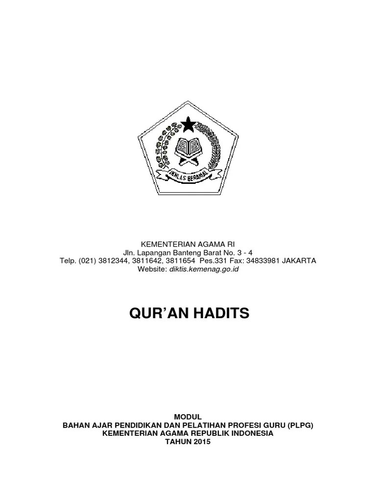 Modul PLPG 2015 Qur&rsquo;an Hadits | PDF