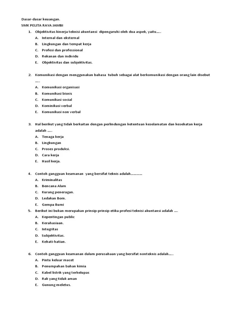 Prinsip Etika Profesi Teknisi Akuntansi – Belajar