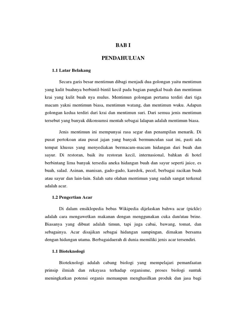 BAB I Asinan Makalah | PDF