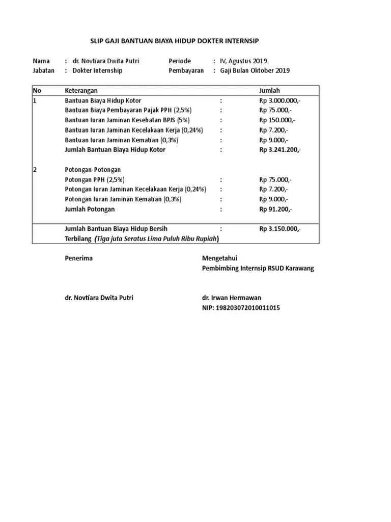 Slip gaji juga dapat diakses karyawan . Slip Gaji Pdf