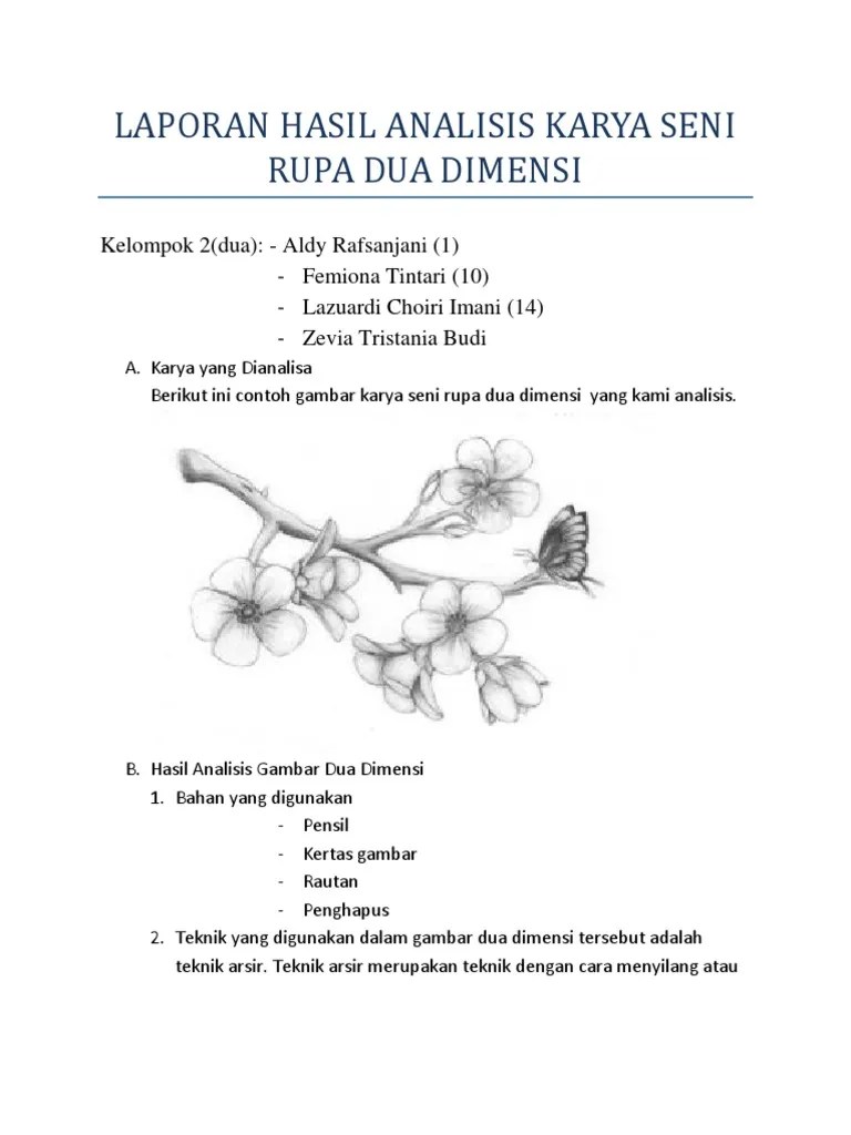 Laporan Hasil Analisis Karya Seni Rupa Dua Dimensi | PDF