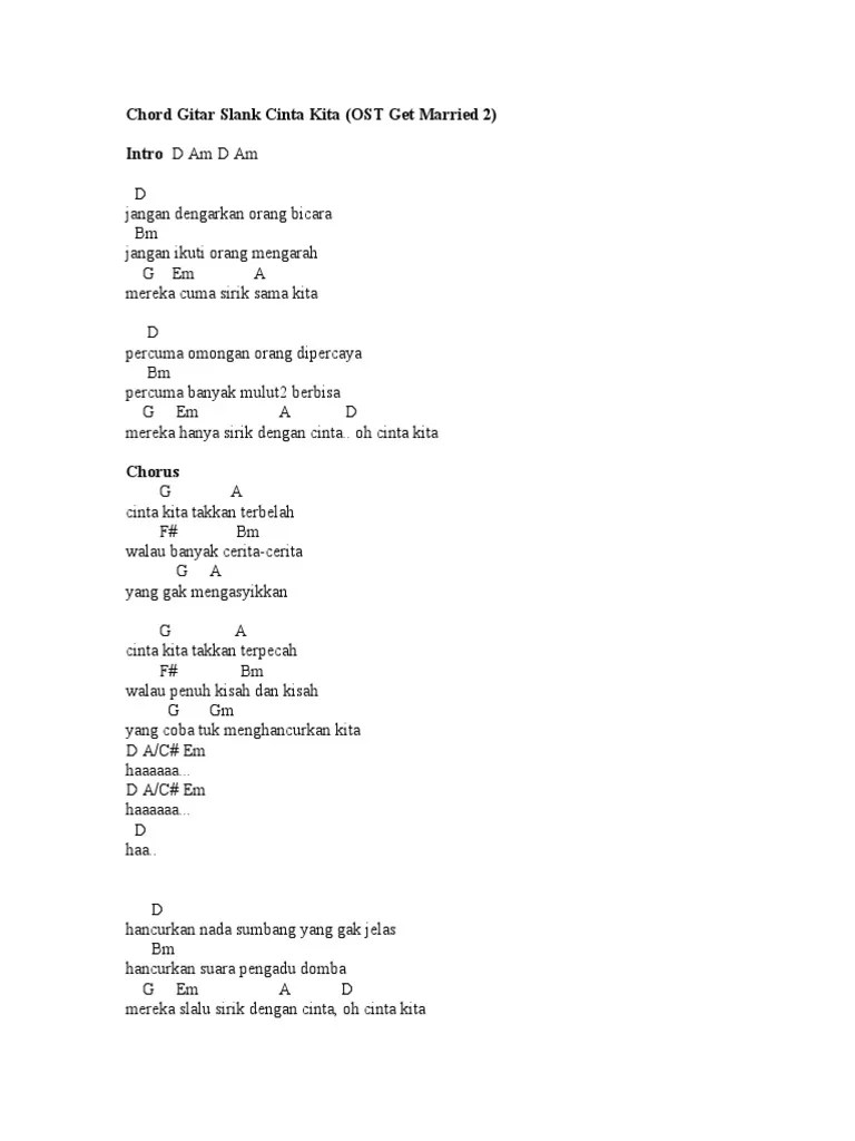 Chord Dasar Cinta Kita Reza