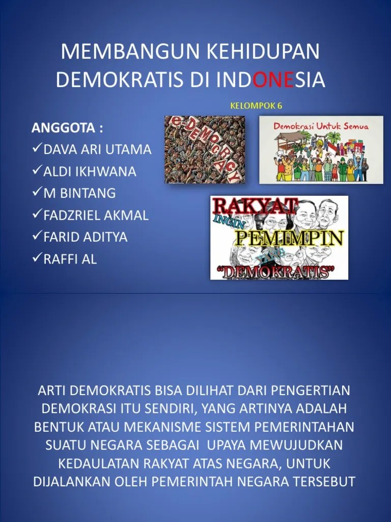 Membangun Kehidupan Demokratis Di Indonesia | PDF